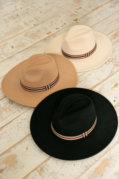 FEDORA HAT WITH DESIGNER INSPIRED TRIM | 40HW316