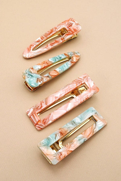 PRETTY PEARLESCENT HAIR CLIP SET | 40H402