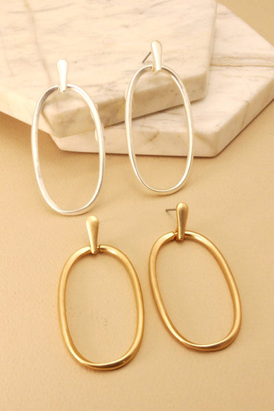 LARGE OVAL DROP EARRINGS | 31E21592