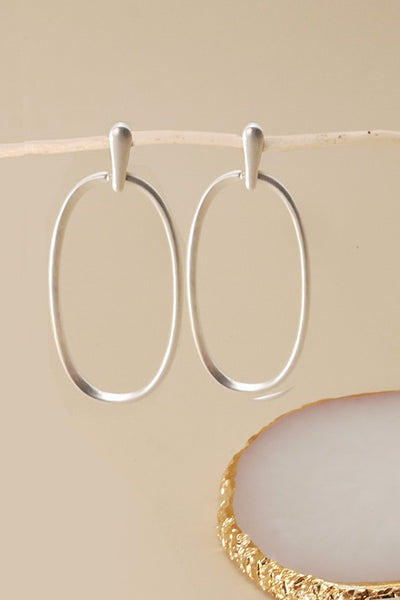 LARGE OVAL DROP EARRINGS | 31E21592