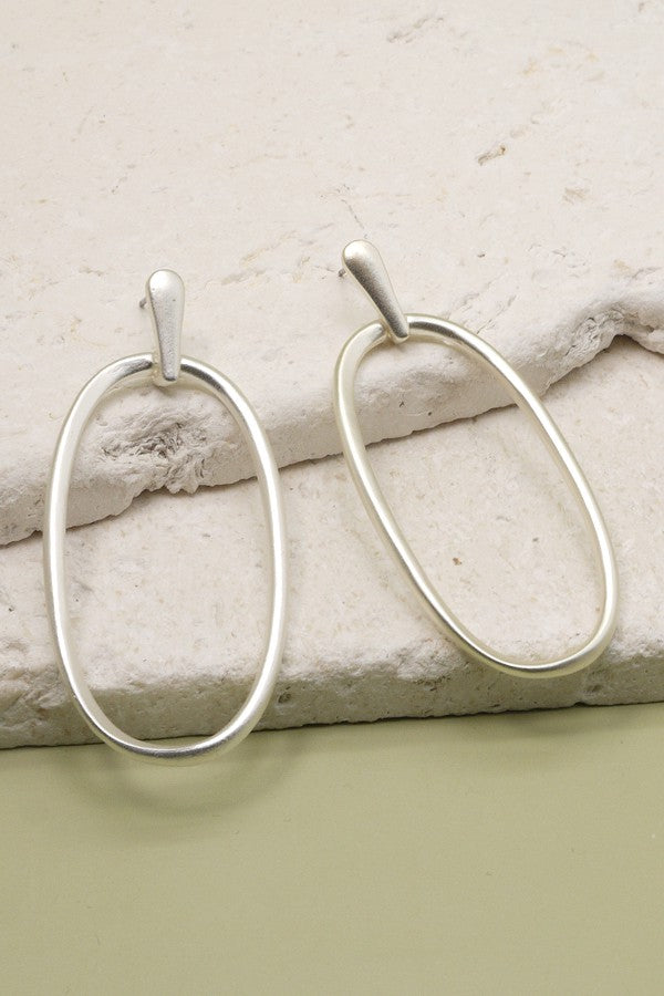 LARGE OVAL DROP EARRINGS | 31E21592