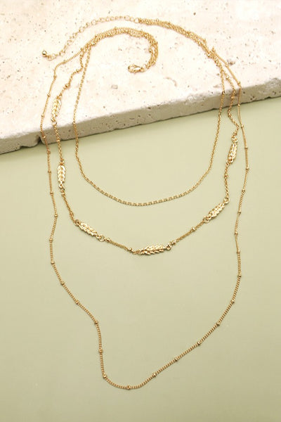 LONG TRIO ARROW LAYER NECKLACE | 47N19446