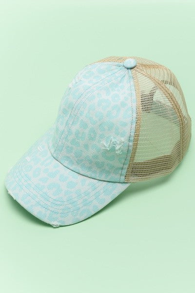 PREMIUM DISTRESS MESH BACK BASEBALL CAP | 40HW700