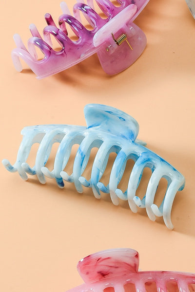 OVER SIZED MARBLEIZED HAIR CLAW CLIP | 40H414