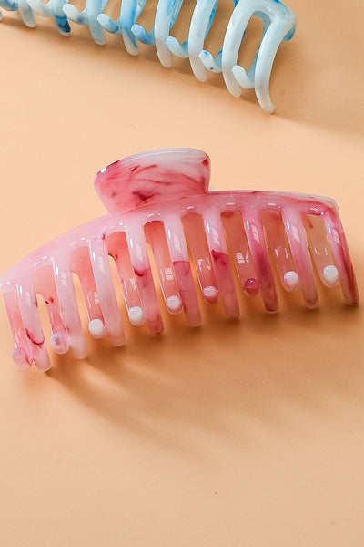 OVER SIZED MARBLEIZED HAIR CLAW CLIP | 40H414