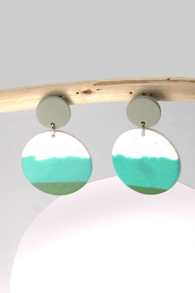 SEA COLOR ROUND EARRINGS | 40E202