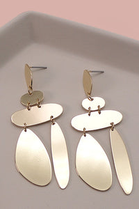 OFF SHAPE GEO LINEAR DROP EARRINGS | 31E22040