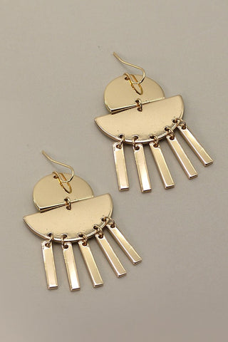 HALF MOON BAR DROP EARRINGS | 31E22001