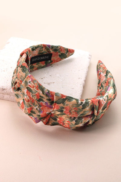 FLORAL WIDE HEADBAND HAIR BAND | 40HB103