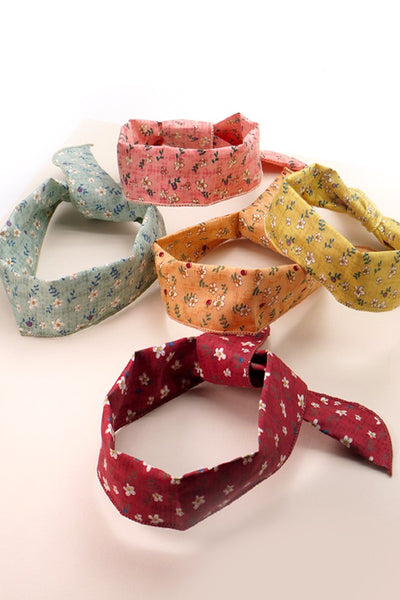 FLOWER HEADBAND SCARF SET OF 5 | 40HB105