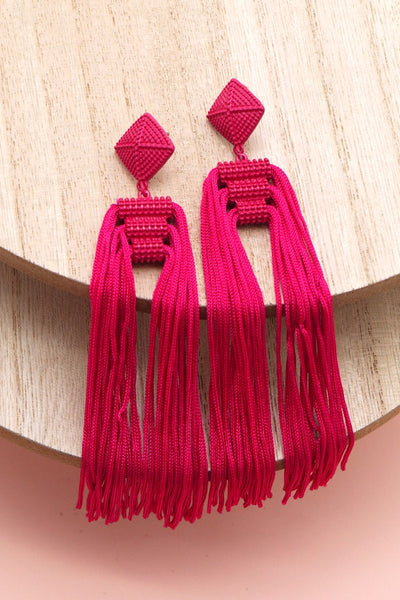 THREAD TASSEL EARRINGS | 40E216