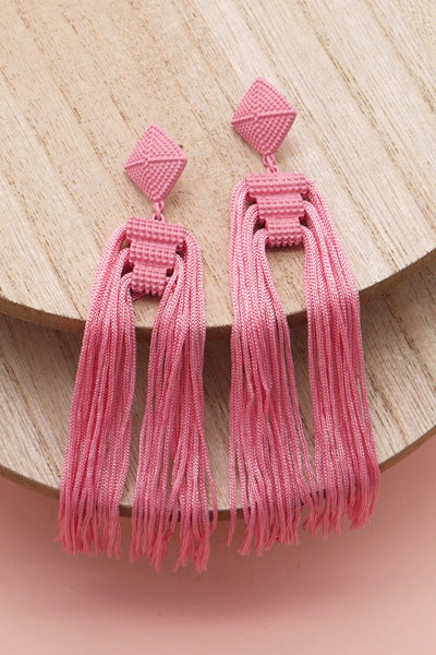 THREAD TASSEL EARRINGS | 40E216