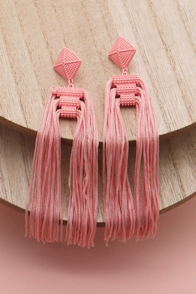 THREAD TASSEL EARRINGS | 40E216