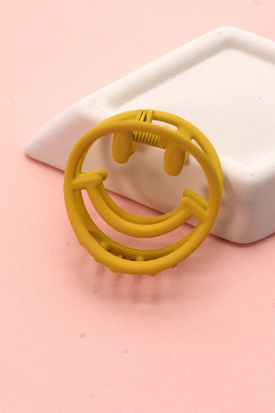 SMILEY FACE HAIR CLAW CLIP | 40H419