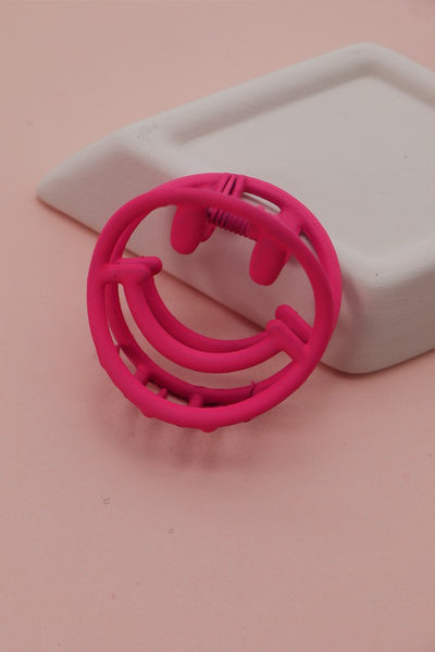 SMILEY FACE HAIR CLAW CLIP | 40H419