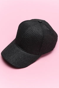 SUMMER WOVEN STRAW BASE BALL CAP  40HW604