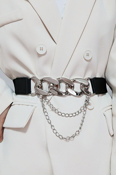 RUNWAY CHAIN TASSEL BELT | 40BT605