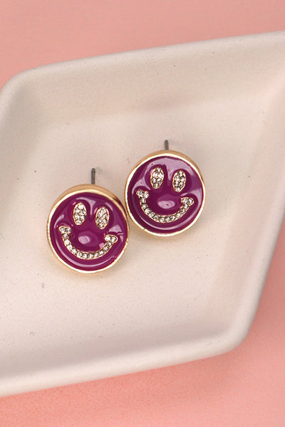 SMILEY EPOXY EARRINGS | 31E22037