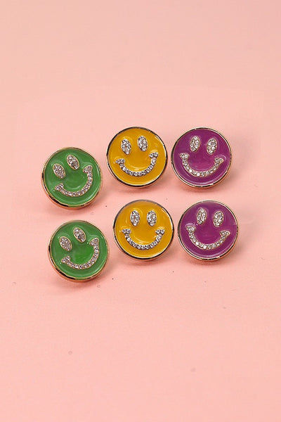 SMILEY EPOXY EARRINGS | 31E22037