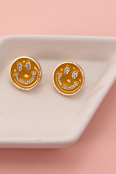 SMILEY EPOXY EARRINGS | 31E22037