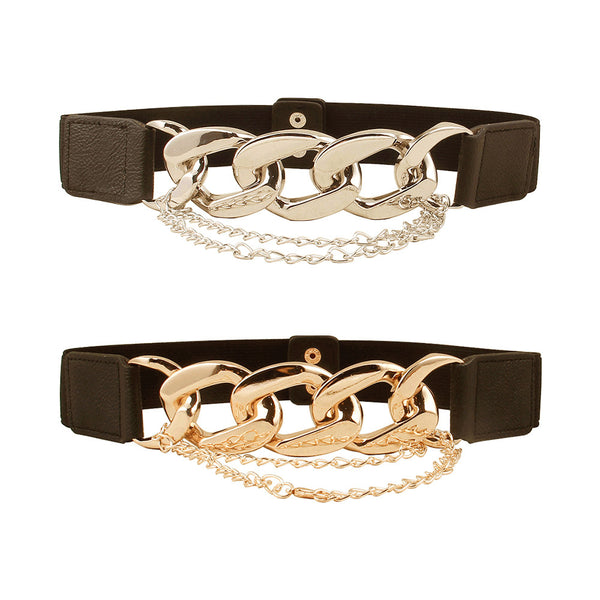 RUNWAY CHAIN TASSEL BELT | 40BT605