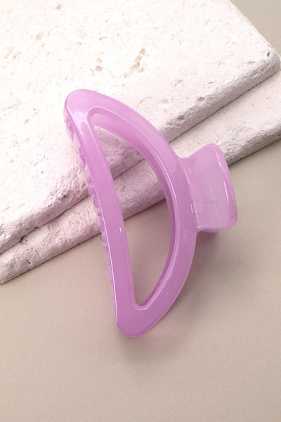 JUMBO HALF MOON TRANSLUCENT HAIR CLAW CLIP | 40H0279