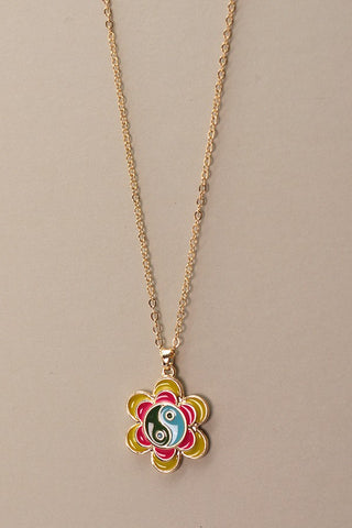 YINGYANG FLOWER CHARM NECKLACE | 60N2117922