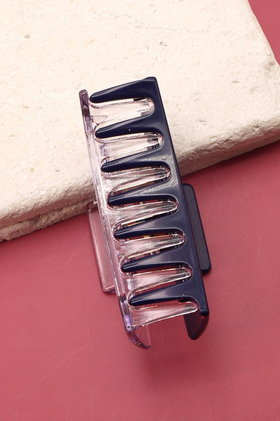 DOUBLE SIDED CLEAR AND COLOR HAIR CLAW CLIPS | 40H426