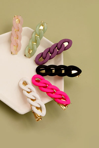 SOFT RUBBER LARGE 2PK HAIR CLIP | 40H360