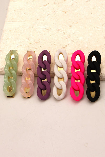 SOFT RUBBER LARGE 2PK HAIR CLIP | 40H360