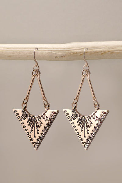 AZTEC TRIANGLE BOHO DROP EARRINGS | 31E22118