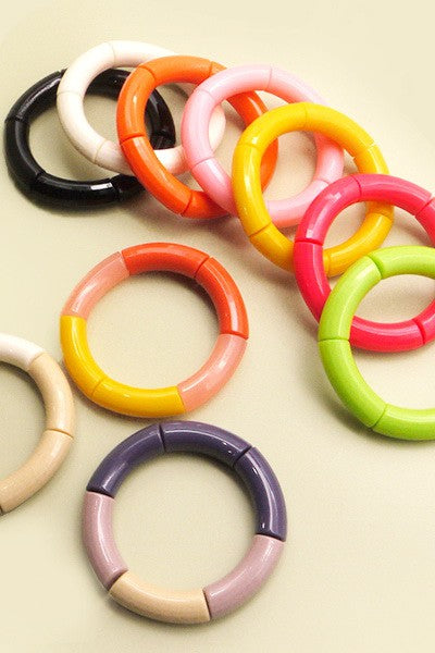 ACRYLIC TUBE BRACELET | 40B120