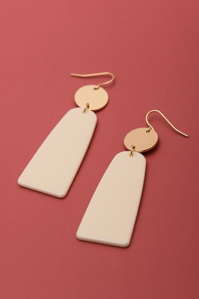 CIRCLE GEO ACRYLIC DROP EARRINGS | 31E22063