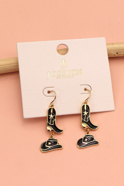 HAT BOOTS DROP EARRINGS | 31E22480