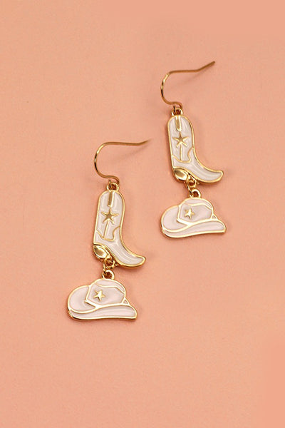 HAT BOOTS DROP EARRINGS | 31E22480