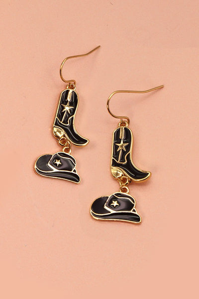 HAT BOOTS DROP EARRINGS | 31E22480