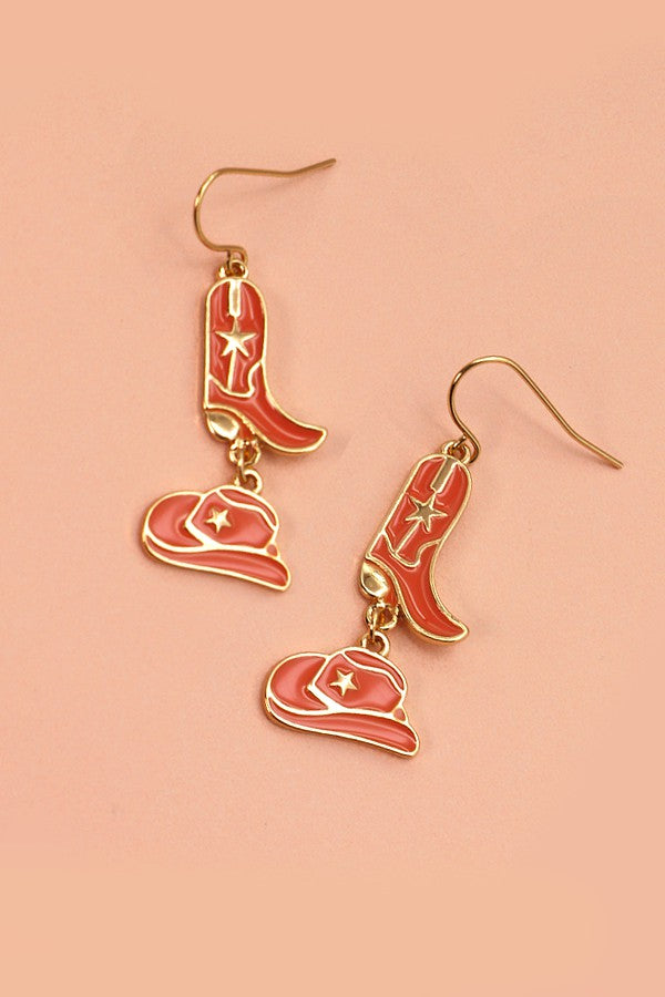 HAT BOOTS DROP EARRINGS | 31E22480