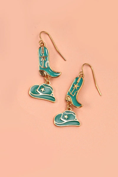 HAT BOOTS DROP EARRINGS | 31E22480