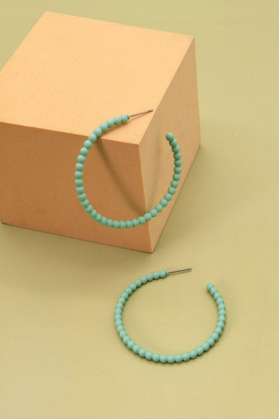 MATTE BUBBLE HOOP EARRINGS | 31E22370