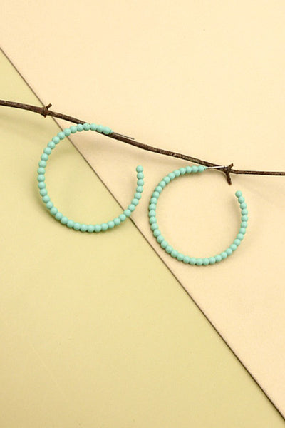 MATTE BUBBLE HOOP EARRINGS | 31E22370