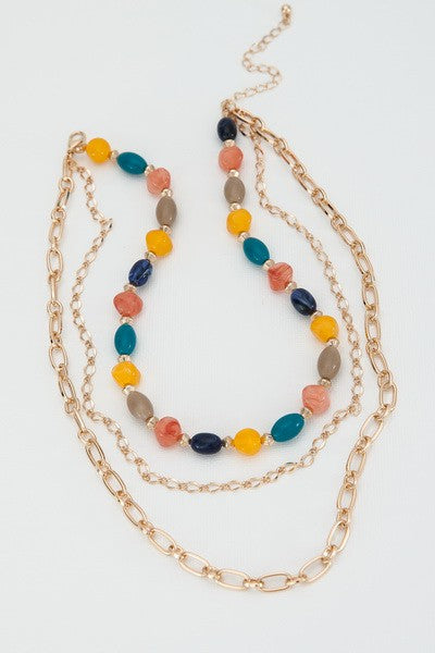 CHIC MULTI LAYER PENDANT NECKLACE | 31N22242