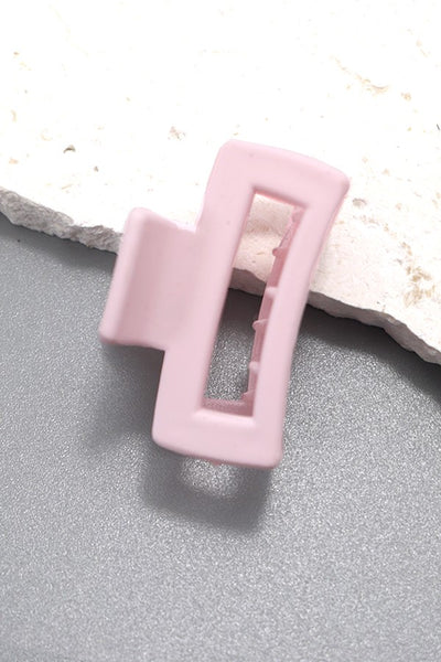 MATTE RECTANGLE MINI CUTOUT HAIR CLAW CLIPS | 40H556