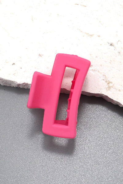 MATTE RECTANGLE MINI CUTOUT HAIR CLAW CLIPS | 40H556