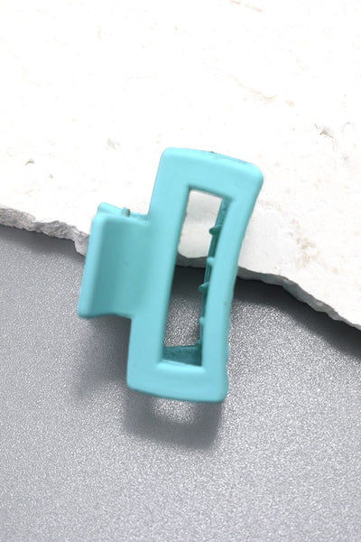 MATTE RECTANGLE MINI CUTOUT HAIR CLAW CLIPS | 40H556