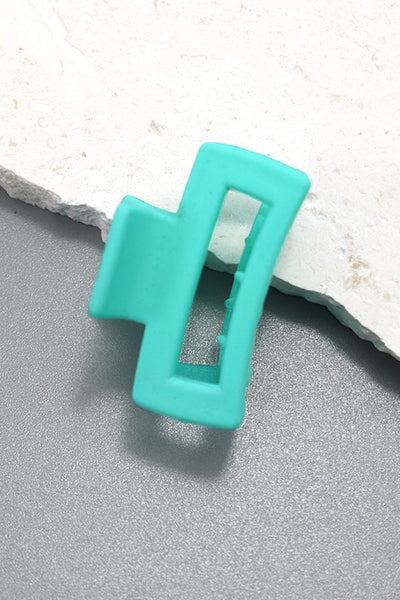 MATTE RECTANGLE MINI CUTOUT HAIR CLAW CLIPS | 40H556