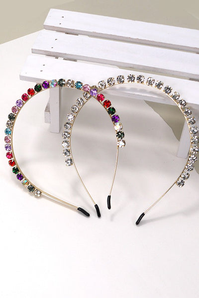 CRYSTAL RHINESTONE HEADBAND HEADBAND  | 40HB115