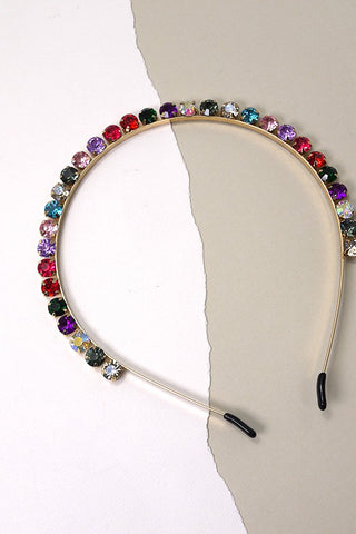 CRYSTAL RHINESTONE HEADBAND HEADBAND  | 40HB115