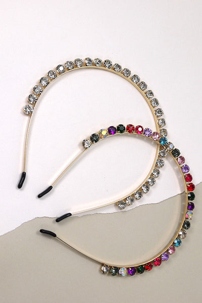 CRYSTAL RHINESTONE HEADBAND HEADBAND  | 40HB115