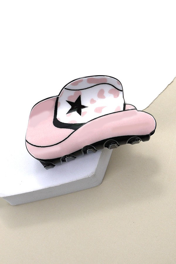 WESTERN COWGIRL BOOT HAIR CLAW CLIPS  40H569