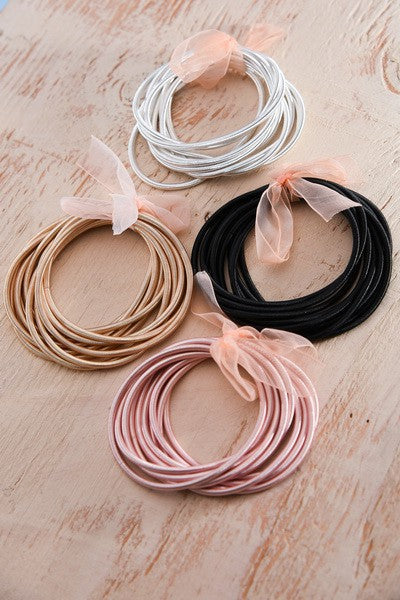 THICK GUITAR STRING BRACELETS -10pcs SET 40B101